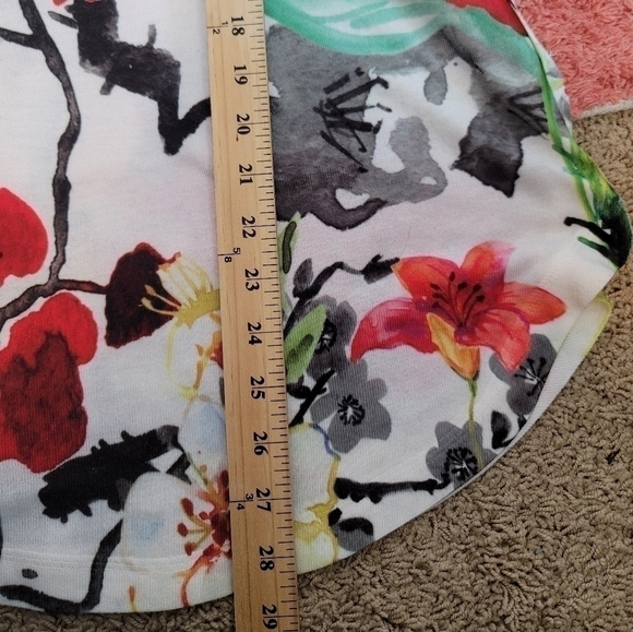 Soft Surroundings Fiore Floral V Neck Lightweight Sweater, sx XS - Picture 10 of 12